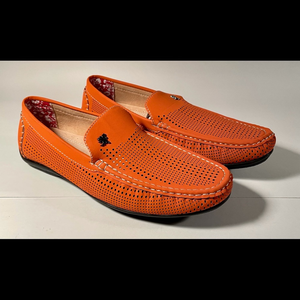 Stacy Adams Men's Pippin-Perfed Driving Shoes– 10
